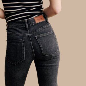 💖 Sezane Denim Gray Slim High Rise Jeans